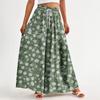 Women's Summer Wide Leg Pants High Waisted Flowing Pockets Fashion Casual Casual Bohemian Printed Beach Pants