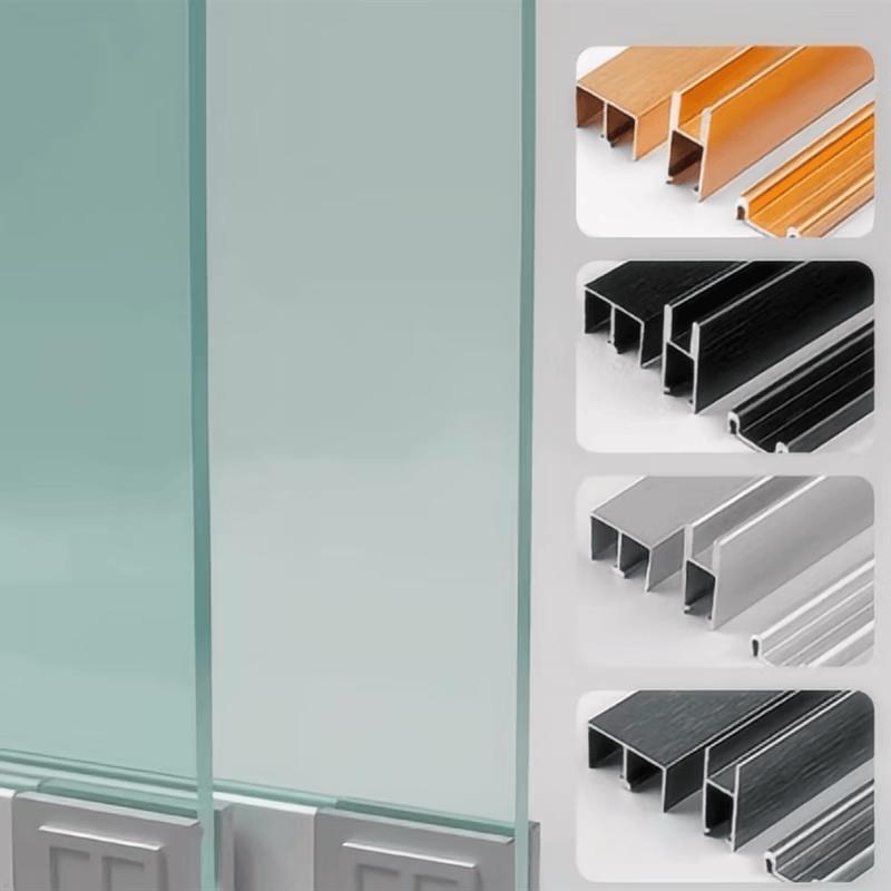 Glas-Schiebetür Doppelspur-Schienenkit