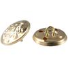 25 PCS Vintage Gold Button 15mm Gold Emblem Shank Buttons DIY Crafts Sewing Buttons  Blazer