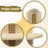 Boho Wall Shelf Wooden Floating Chic Ornament Hanging Rack Home Decoration for Bathroom Living