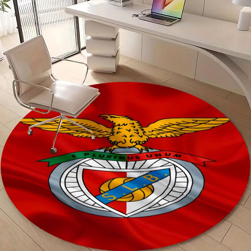 Personalized B-Benfica Round Chair Office Rug - Perfect for Mat, Office Chair & More - Ideal Gift for Birthdays and Holidays