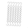 6 Pieces Clothing Chain Hangers Space Saving Rotating Storage, Metal Closet Organizers