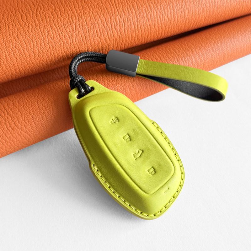 Haval Third Gen H6 Genuine Leather Key Case for H5/H9, Xiaolong/Menglong, Big Dog Car Key Holder