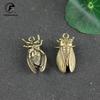 Metal Brass Insect Cicada Figurine Miniature Desktop Ornament Study Table Decoration Craft Accessories Retro Small Animal Statue