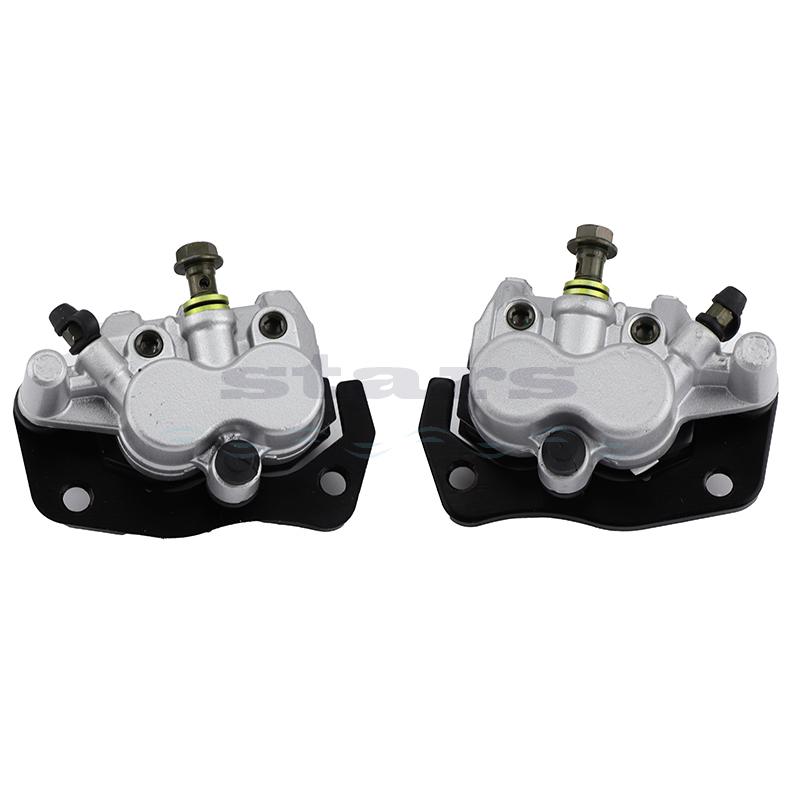 Motorcycle ATV Dirt Bike Scooter Left Right Brake Caliper Pads Assembly For Yamaha Rhino 660 450 YXR660 2004-2009