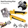 1Pcs Punch Lock Ceiling Punching Pliers Flat Mouth Stud Crimper Keel Forceps Wrench  Punching Tool