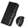 For Xiaomi Poco X7 Pro 5G Case Wallet Crocodile Texture Genuine Cow Leather Phone Cover