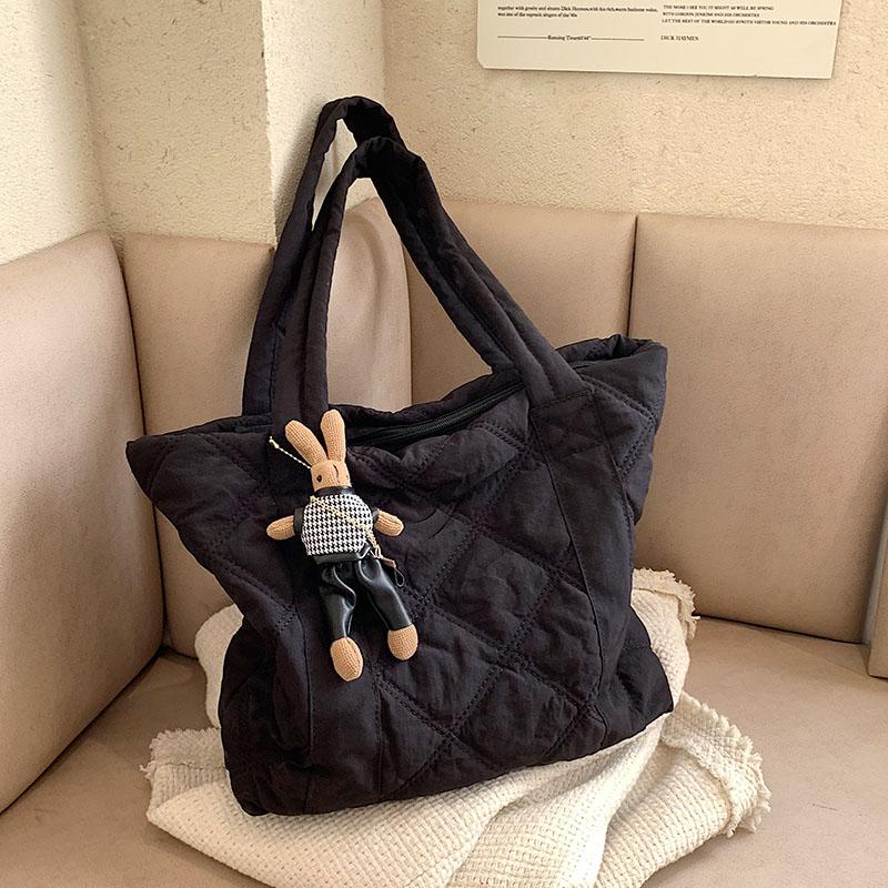 

2026 Summer Nylon Shoulder Bags for Women Large Ladies Shopper Handbags Soft Crossbody Shopping Hand Bag High Quality Only bag чёрный