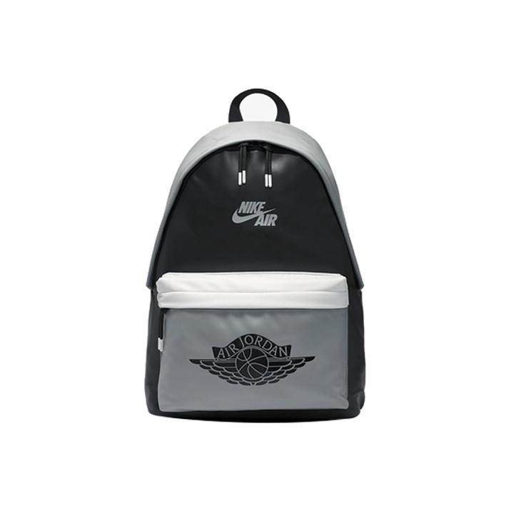 Jordan Air  Wings Logo Shadow Grey Dual Color Sports Backpack Men Backpack Black 9A0390-GB5 One Size (Print)
