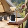 Manual Coffee Dripper Stand Solid Wood Colored Metal Wooden Holder