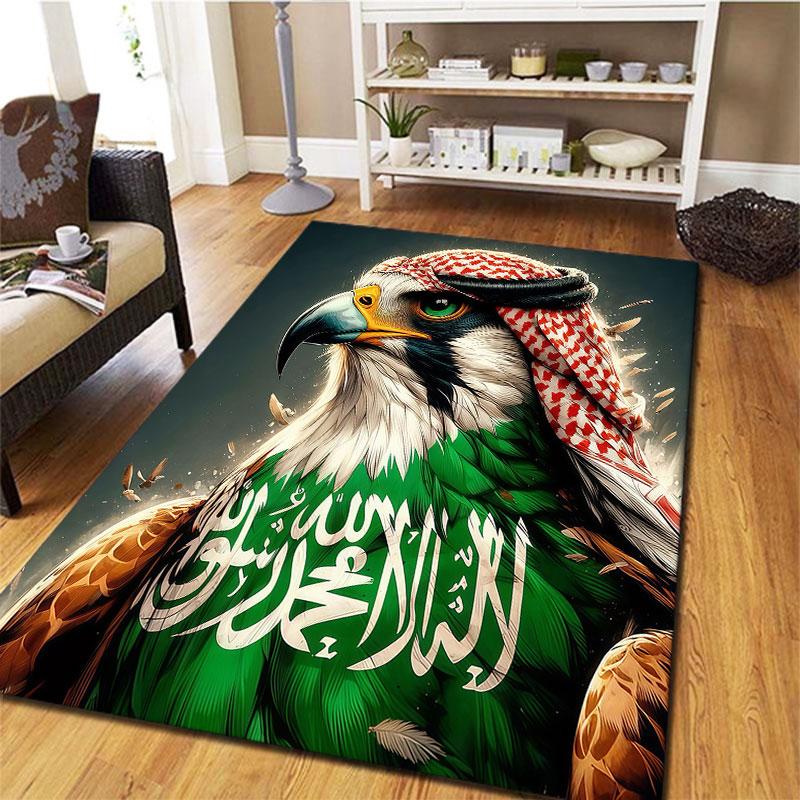 Saudi Arabia National Football Team Carpet Rug for Living Room Bedroom Home Sofa Decoration,Kids play Non-slip Floor Mat