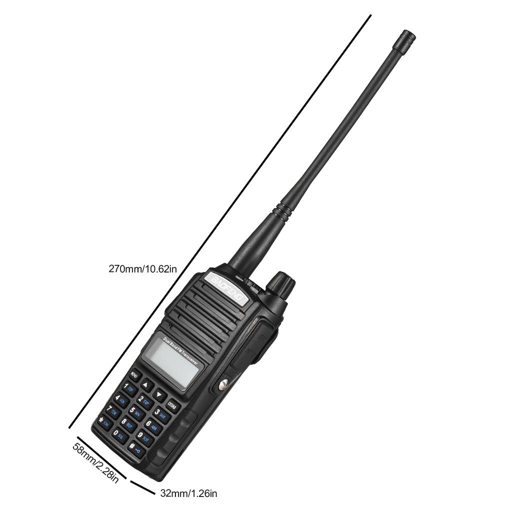 Two Way Radio Dual PTT Key Transmit Dual Band Dual Reception Handheld Transceiver Anti Interference Noise Reduction