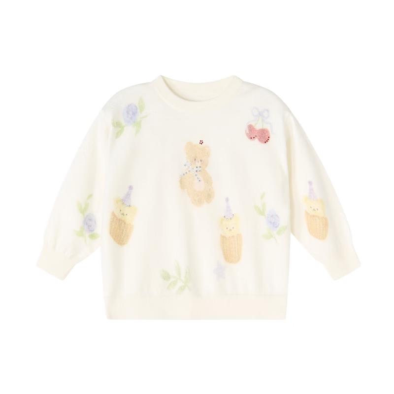 

DEESHA Girls Printed Knit Sweater 110