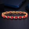 WWJ Luxury Wedding Jewelry Cubic Zirconia Tennis Bracelets Bangle
