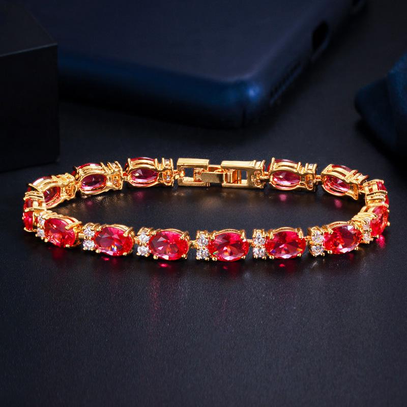 WWJ Luxury Wedding Jewelry Cubic Zirconia Tennis Bracelets Bangle