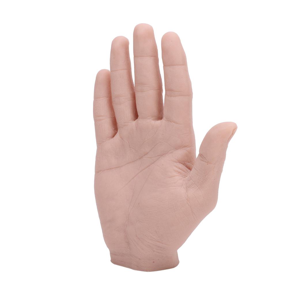 Silicone Male Hand Model Reusable Simulation Silicone Artificial Hand Model Bendable Artificial Hand for Festival Props