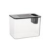 Small Fish Tank with Lid Betta Aquarium Tank Creative Hydroponic Fish Bowls  For Home Decorative