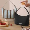 Large Capacity Striped Insulated Lunch Bag Waterproof Food Storage Bag Thermal Cooler Tote  School