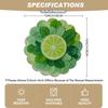 4/6pcs, Fresh Green Leaves And Lemon Pattern Placemats, 2D Flat, for Table Decoration, Kitchen Decor, Restaurant Decor, Everyday Use Decor, 15Inx15In