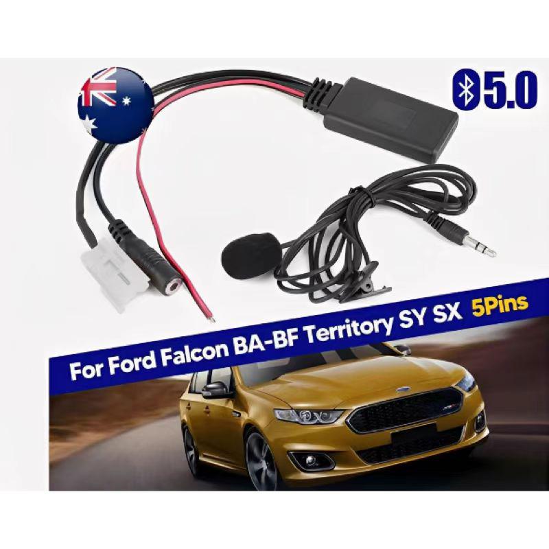 Ford 5-Pin Car Stereo Bluetooth Aux Adapter with MIC