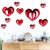DIY Sequins Hanging Foil Curtains Hollow Flash Curtains Sequin Bead Strings Glitter Love Heart Bead Indoor Home Decoration