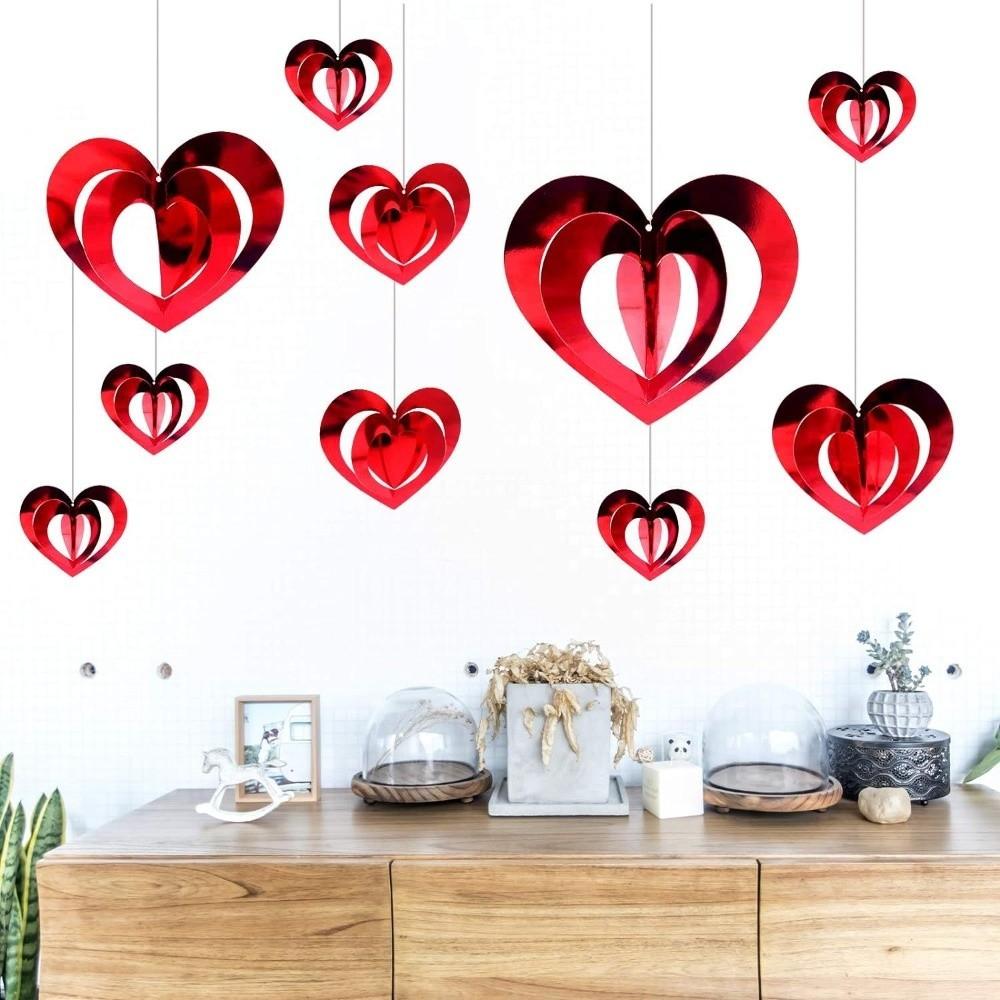 DIY Sequins Hanging Foil Curtains Hollow Flash Curtains Sequin Bead Strings Glitter Love Heart Bead Indoor Home Decoration