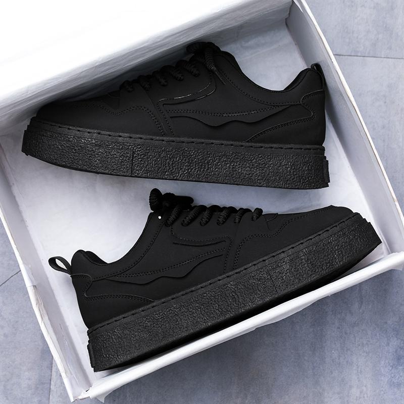 

Wheat-colored men s shoes 2025 new summer versatile sports and leisure board shoes youth platform German training retro trendy shoes 44 чорний