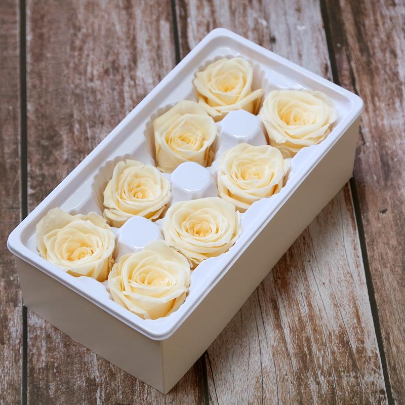 Ewige Lebensblume Material Geschenkbox Unsterbliche Rose Blume Getrocknete Rose Künstliche Konservierte Blumen Kopf Rosen