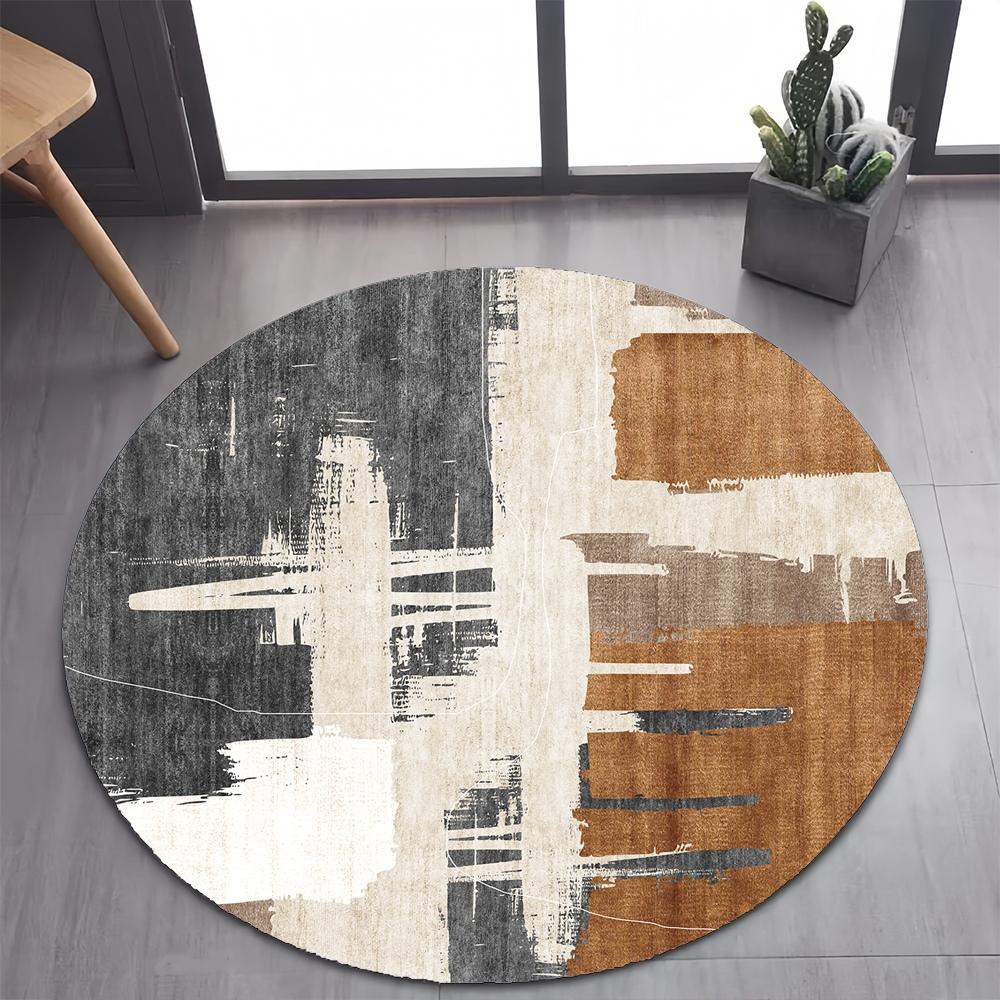 26 Style New Bohemian Abstract Modern Art Geometry Art Round Carpet Rug for Bedroom Living Room Decoration,pet Decor Floor Mat
