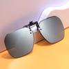 New Arrival Flip-up Sunglasses Clips for Myopia Glasses Retro Square  Glass Clip-on Sunglass Clip