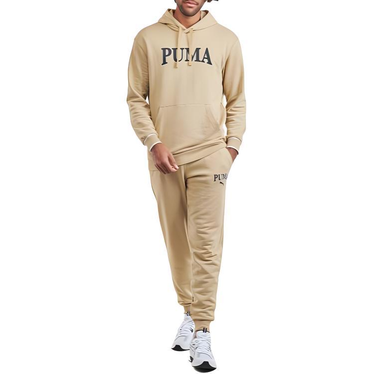 Puma Schnürung Logo Bündchen Freizeit Hose Herren Hosen Braun 678972-83