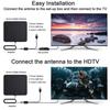 2025 Upgraded HD Digital TV Antenna Indoor Outdoor Long Range Reception 4K 1080P Smart TV Amplifier Signal Booster