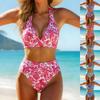 Womens Bikini Sets Drawstring Swimsuits Tie Back Bathing Suit Bathing Suit Woman