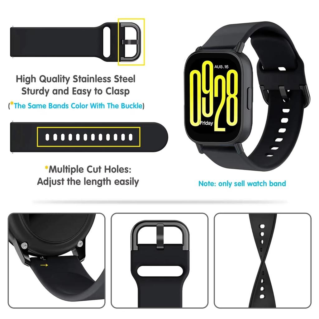 Strap Redmi Watch 5 Active 5 Lite Watchband for Redmi Watch 3 Active 3 Lite Smartwatch Replacement Band Bracelet Wristband