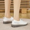 Small leather shoes autumn new beef tendon soft sole casual mother flat sole single shoes