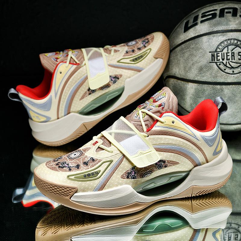 

Velcro basketball shoes men s boots youth spring and autumn children primary and secondary school students older children actual combat sneakers spor 45