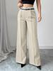 Pantalones Casuales de Mujer de Cintura Alta, Pierna Recta Suelta, Otoño/Invierno 2025