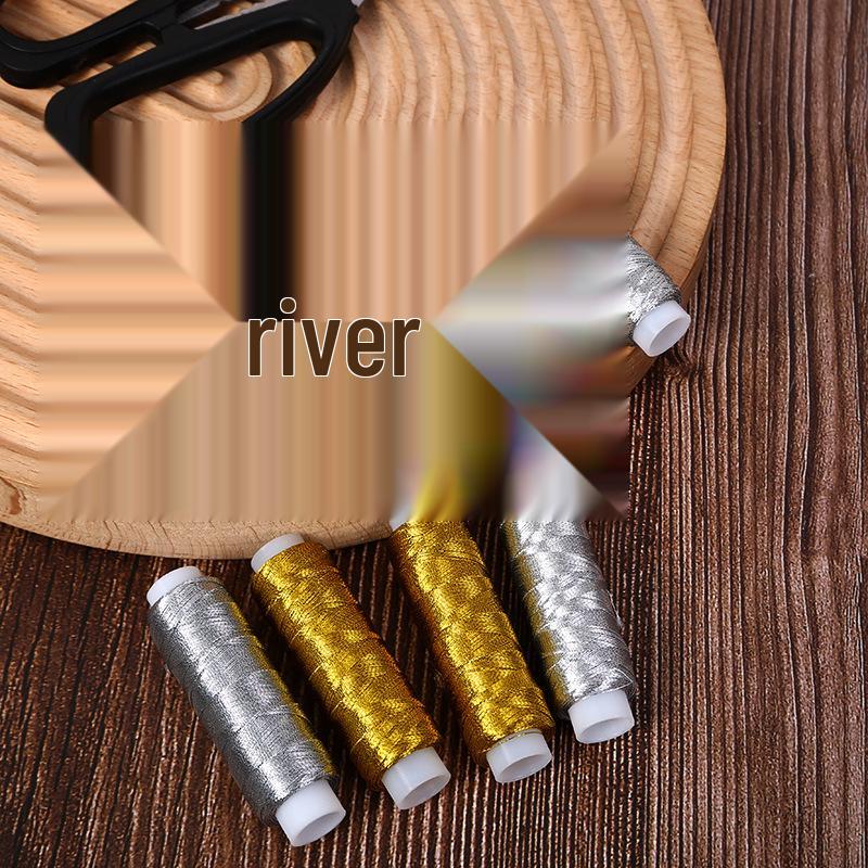 Handmade Metallic Gold & Silver Embroidery Sewing Thread Set