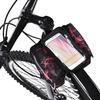 Bike Front Tube Bag Waterproof Touchable Cellphone Pouch Bicycle Accessory (Red)