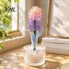 Adults Beaded Flower Set DIY Hyacinth Kit, 3D Beading Art Crafts Set, Handmade Floral Themed Kit for Kids Beginners Artistic Decor