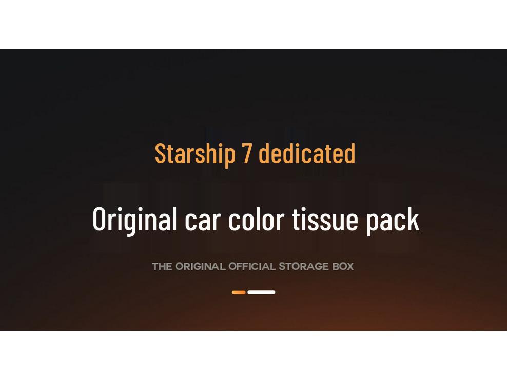 Geely Galaxy Starship 7 Car Tissue Box 2025: Pull-Out Hanging Seat Bag