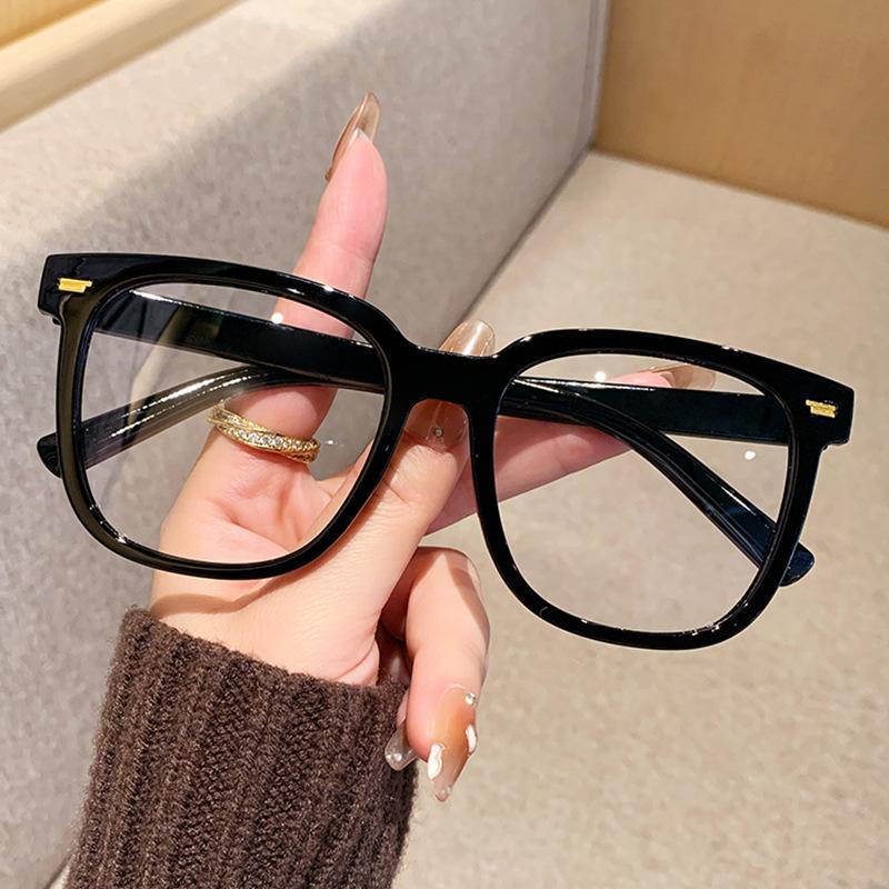 Transparent Glasses Pc Material Blue Light Blocking Glasses Retro Glasses Ultra-Light For Man Woman Office