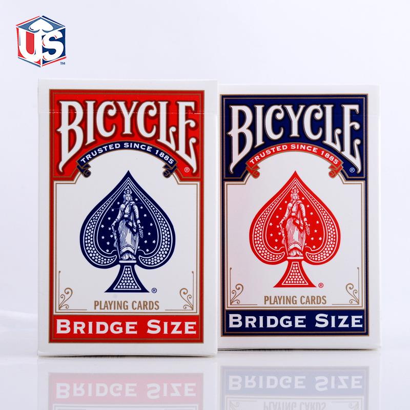 Huiqi Bicycle Bridge Playing Cards for Small Hands - Narrow Design красный