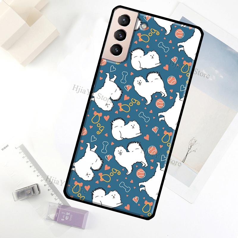 Japanese Spitz Dog Case For Samsung Galaxy S23 Ultra Note 20 10 S9 S10 Plus S20 S21 FE S22 Ultra Phone Cover