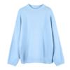 American Lazy Soft Waxy Gray Pullover Sweater Women's Autumn and Winter Loose Thickened Sheep Wool Crew Neck Knitted Sweater