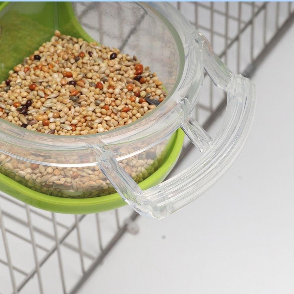 Transparent Cage Mount Bird Feeder Detachable Bird Feeding Water Box For Parakeet Lovebird