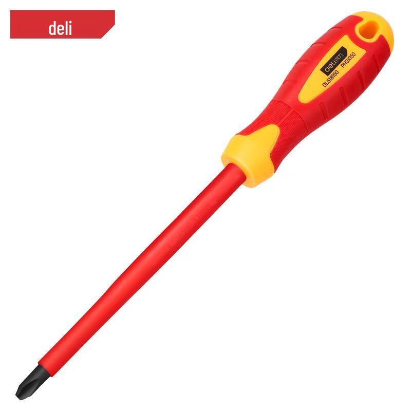 Deli VDE 1000V Insulated PH3 Phillips Screwdriver