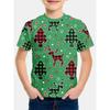 Children's T-Shirt Santa Claus Christmas Print Girl Clothes Cute Cartoon Pullover Tees Boy Tops Fashion Gift Children's Clothing