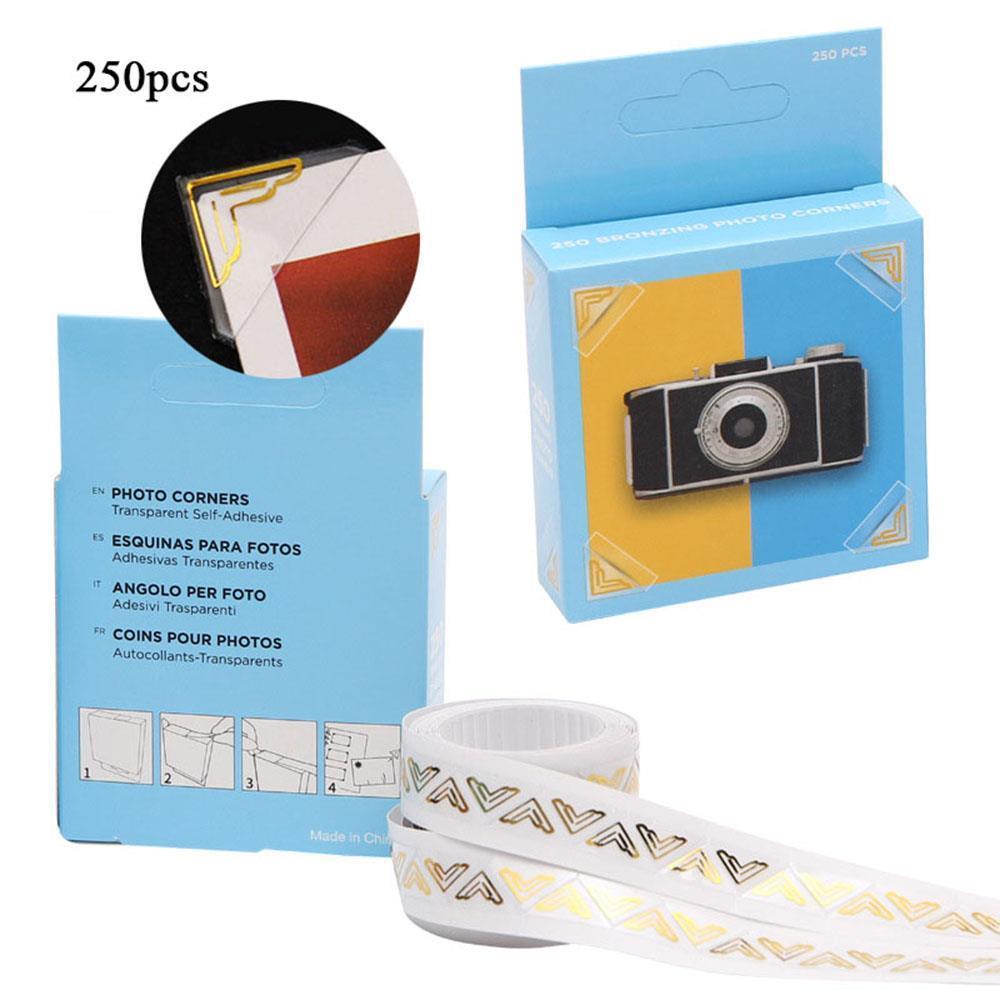 Photo Corner Stickers Transparent Photo Corners Multi Purpose Paper Stickers Scrapbooking Diary Decor Photo Album Accessory