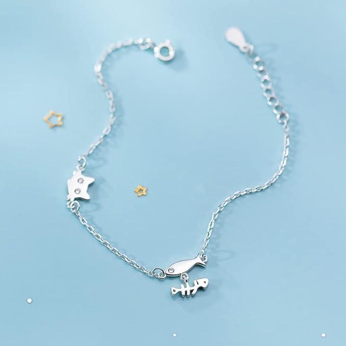Cat Bracelet for Women, Luxury 925 Sterling Silver, Popular Cat Bracelet, Hypoallergenic to Metal, Gift, Comes with Special Box